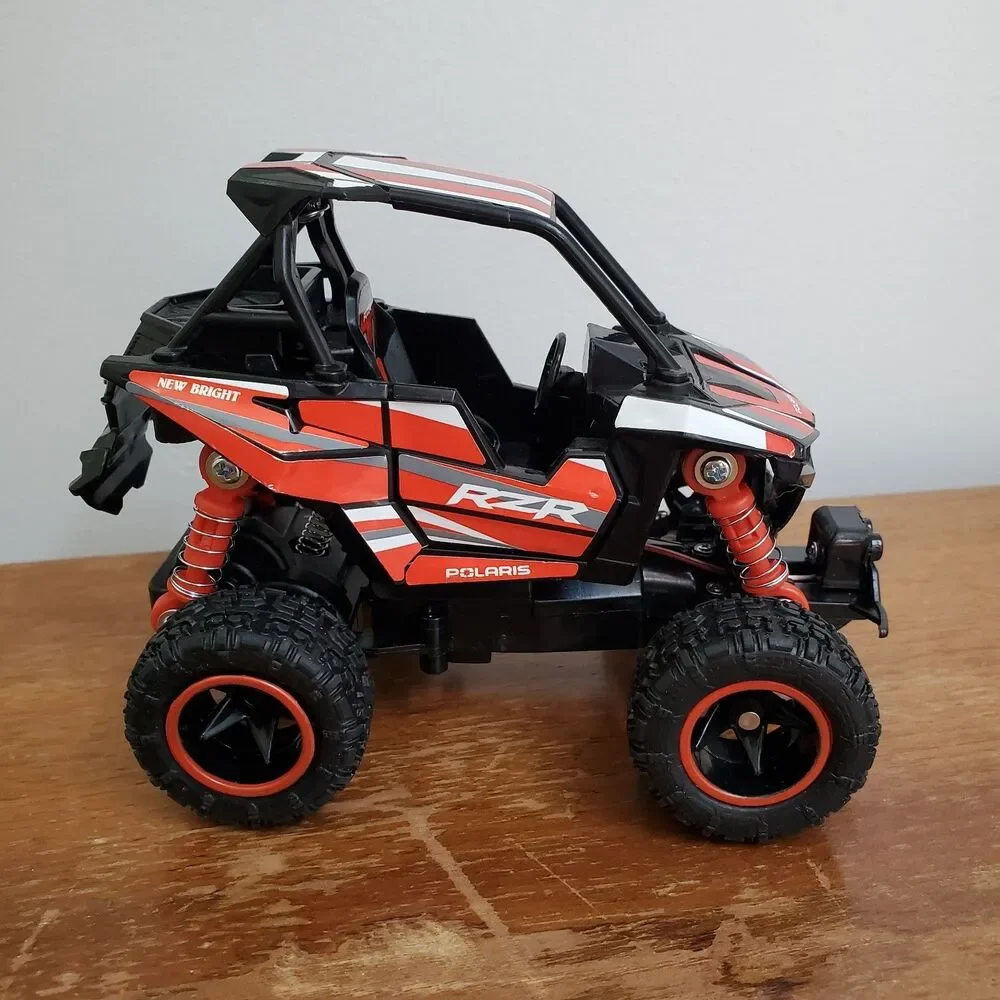 New Bright Polaris Pro Remote Control Car RZR 1:43 Scale Red CAR ONLY UNTESTED